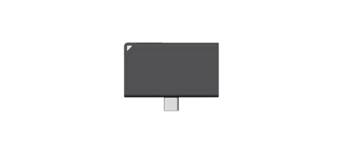 Square portable SSD up to 1000MB/s